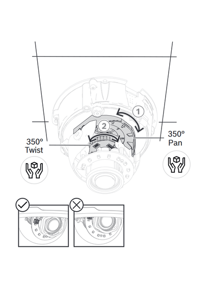 BOSCH V_NDI4512A- Domo fijo 2MP HDR 3-9mm / FLEXIDOME IP 4000i