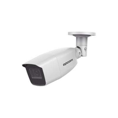 Bala TURBOHD 4 Megapixel / Lente Varifocal 2.8 mm a 12 mm / 40 mts IR EXIR / Exterior IP66 / 4 Tecnologías / dWDR