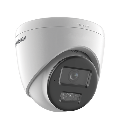 [Dual Light] Turret IP 8 Megapixel (4K) / Lente 2.8 mm / 30 mts IR + 30 mts Luz Blanca / Micrófono Integrado / ACUSENSE Lite / Exterior IP67 / H.265 / PoE / ONVIF / Micro SD