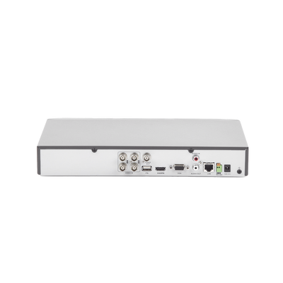 (ACUSENSE / Evita Falsas Alarmas) DVR 4 Megapixel / 4 Canales TURBOHD + 2 Canales IP / 1 Bahía de Disco Duro / 1 Canal de Audio