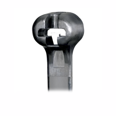 Cincho Dome-Top Nylon 6.6  378mm largo x 7mm ancho  Color Negro. Paquete de 250 piezas