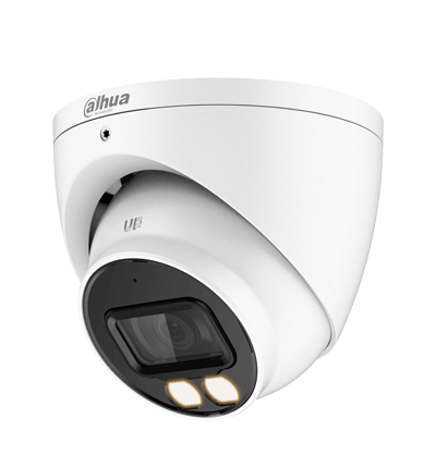 DAHUA HAC-HDW1200T-IL-A - Camara Domo de 2 Megapixeles/ Iluminador Dual Inteligente + Full Color/  Lente de 2.8 mm/ 102 Grados de Apertura/ Microfono Integrado/ 40 Metros de Iluminacion IR y Visible/ dWDR/ IP67/ Super Adapt/ #LoNuevo