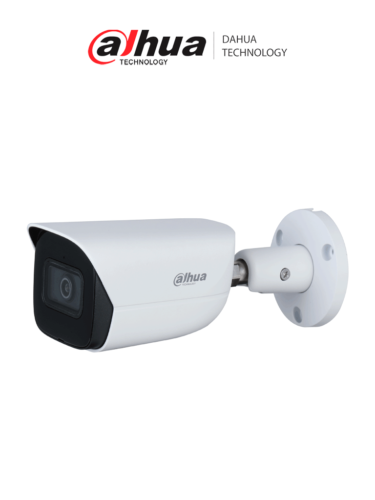 DAHUA IPC-HFW2541E-S - Camara IP Bullet de 5 Megapixeles/ WizSense/ Lente de 2.8mm/ 97 Grados de Apertura/ IR de 30 Metros/ SMD Plus/ Microfono Integado/ PoE/ Ranura para MicroSD/ IP67/  WDR Real de 120 dB/
