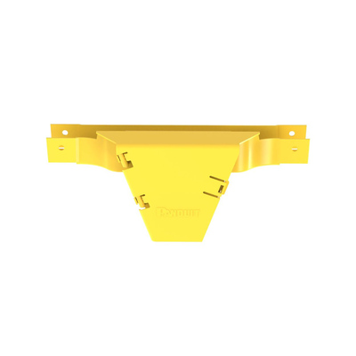 Accesorio en T con Conexión Horizontal y Bajada Vertical a 90º  Para Canaletas FiberRunner™ 2x2  Color Amarillo