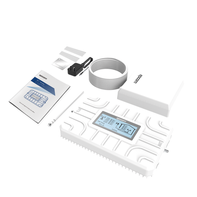 Kit Amplificador de Señal Celular 5G / Penta Banda; B28  B5  B2/25  B4/66 y B7 / Soporta 2G  3G  4G y 5G / Compatible con TELCEL  AT&T  MOVISTAR y OMV como Bait  PilloFon y más / Cobertura hasta 200 m2 / Incluye Antenas y Cable de 15 m