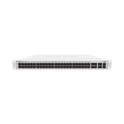 Cloud Router Switch 48 puertos PoE 802.3af/at Gigabit  4 puertos SFP+ 10G  2 puertos QSFP+ 40G  Montaje en Rack