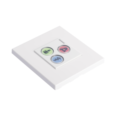 Modulo de 3 Botones iluminados con Lector RFID 125 KHz / Alarma / Cancelar y Código Azul / BUS RS485 / Compatible con NX0019/B  NX1021 y NX0015