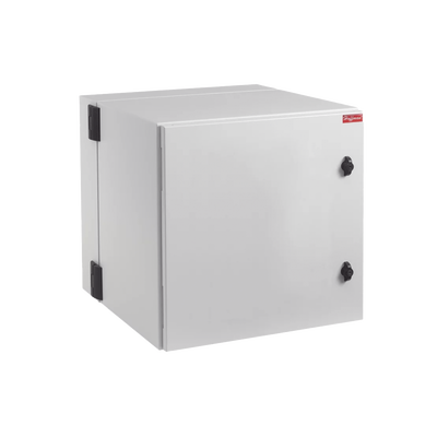 Gabinete Industrial ProTek de Puerta Sólida  Protección NEMA Tipo 4/12; IP66  Abatible  Fabricado en Acero  12 UR  Color Gris Claro