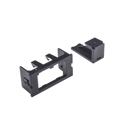 Adaptador de 2 Módulos Mini-Com  Para Marcos Interlink  Color Negro  1 Pieza
