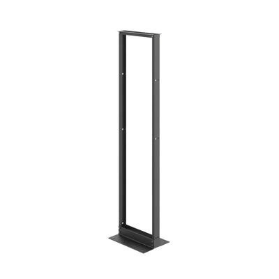 Rack de Dos Postes Estándar de 19 in  Rieles Numerados y Roscados #12-24  Fabricado en Aluminio  45 Unidades de Rack  Color Negro
