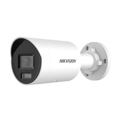 [Dual Light + ColorVu] Bala IP 4 Megapixel / Lente 2.8 mm / 40 mts IR + 40 mts Luz Blanca /  Microfono Integrado / Exterior IP67 /   WDR 130 dB / Videoanaliticos (Filtro de Falsas Alarmas) / Captura Facial /  PoE / ACUSEARCH