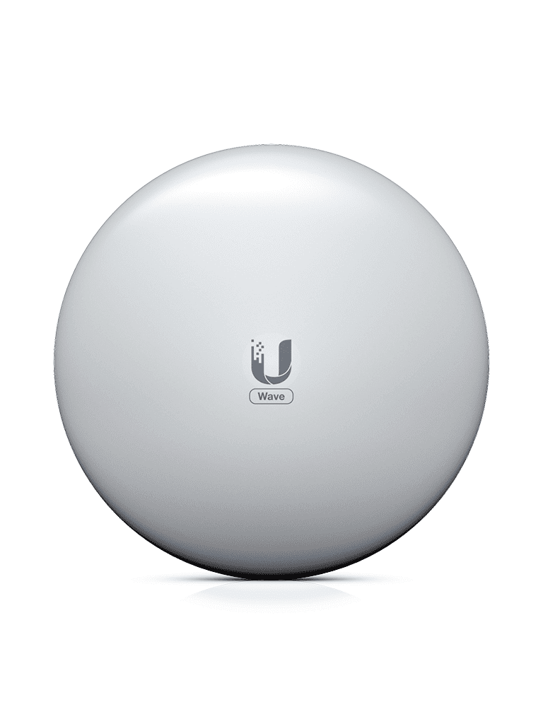 UBIQUITI WAVE-LR- Antena cliente para WAVE-AP  con frecuencia de 60 GHz y tasa de transferencia de hasta 2 Gbps. Incluye respaldo a 5 GHz y es compatible únicamente con WAVE-AP