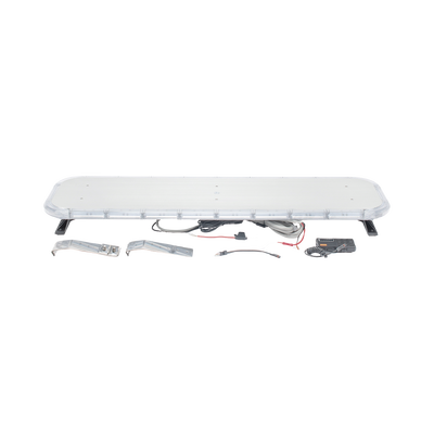 Barra de Luces LED de 46” Ambar  de 132 LEDs  Controlador Incluido - Ideal para Equipar Unidades de seguridad privada y vehiculos de trabajo