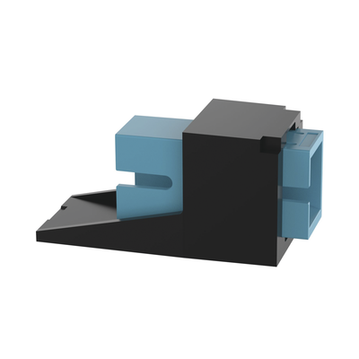 Módulo Acoplador SC Simplex  para Fibra Óptica Multimodo OM3/OM4  Tipo Mini-Com  Color Aqua