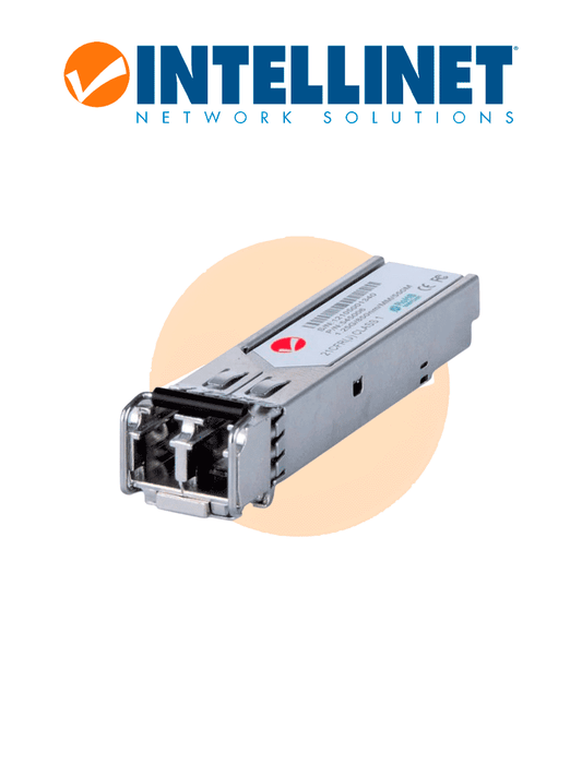 INTELLINET 545006 - Módulo Transceptor SFP Gigabit de Fibra Óptica Puerto LC Multi-Modo 1000Base-SX  550 m