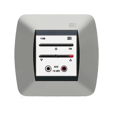 Módulo De Entrada Para Señal De Audio Auxiliar Con Encendido/Apagado Y Regulación De Volume  Color Blanco