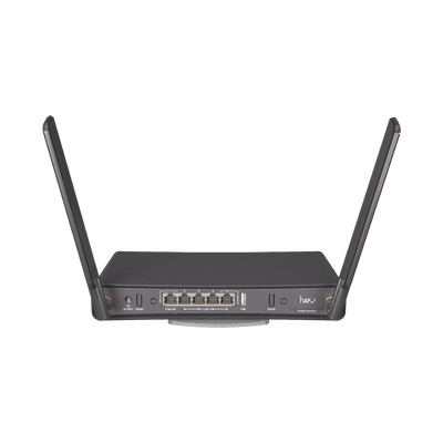 (hAP ac3)  Router inalámbrico de doble banda con 5 puertos Gigabit Ethernet y antenas externas de alta ganancia