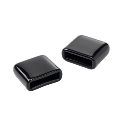 Kit de Tapas Finales Para Escalerilla  de Vinilo  Color Negro