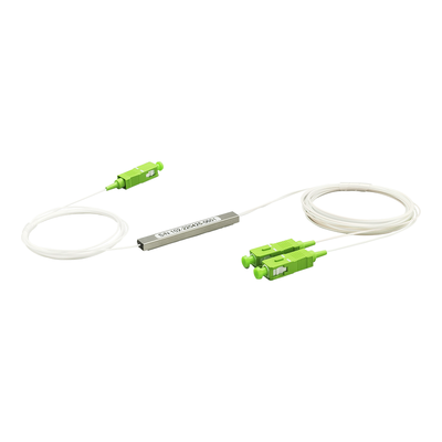Splitter (Divisor Óptico) tipo PLC  de 1x2  conectores SC/APC