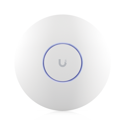 Punto de Acceso UniFi WiFi 6E Enterprise  alta densidad  hasta 600 usuarios  Mu-MIMO 4x4  bandas 2.4/5/6 Ghz  (1) puerto RJ45 2.5G (POE+ no incluido)