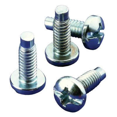 Kit de 20 Tornillos #10-32 x 0.75  Para Uso con Rieles de Tornillo Directo o Tuerca Enjaulada  de Acero  Color Negro