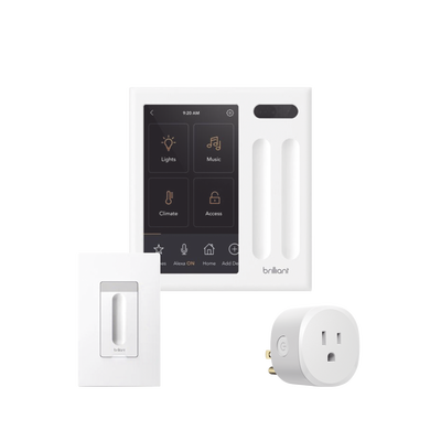 KIT 1 Pantalla de control touch  1 Apagadores dimmer y 1 Plug in