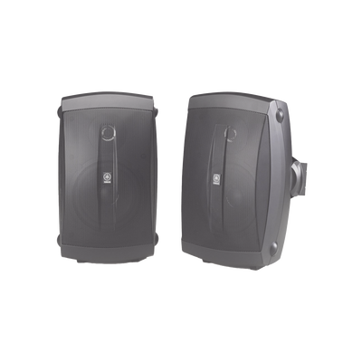 Altavoces de Montaje en Superficie de 2 vias | Woofer 5 in  Tweeter 0.5 in | Semi-Exterior  6 ohms | Par Color Negro
