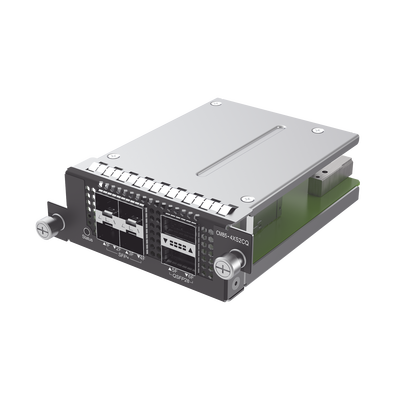 RG-CS85 series switch  expansion cardsï¼Œ4 x 10G BASE-X SFP+Ports  2 x 100G BASE-X QSFP28 ports