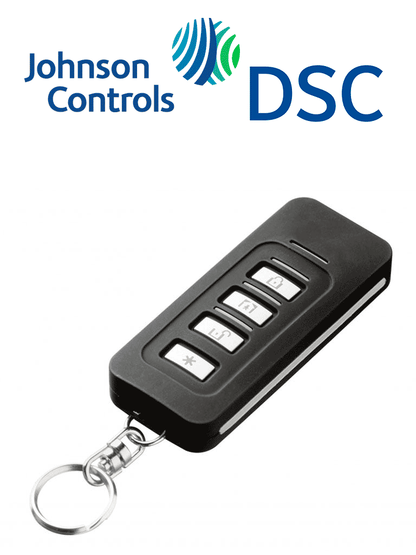 DSC PG9929 - Llavero de 4 botones programables inalámbrico  Power G  Slimline compatible con NEO  PRO  Qolsys e IoTega