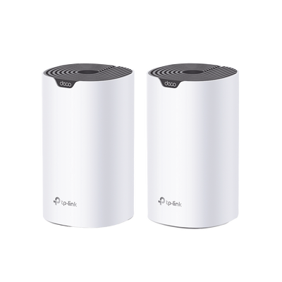 Kit 2 Routers Inalámbricos MESH Interior para Hogar / Doble Banda Wi-Fi 5 AC1900 Mbps / 3 Puerto Gigabit WAN/LAN / 3 Antenas Internas / Administración Mediante la App Deco (iOS  Android)