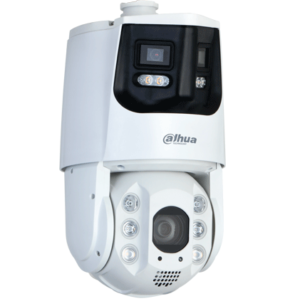 DAHUA DH-SDT6C432-4P-GB-APV-0280 de 4MP con visión 180°  zoom óptico 32X y Starlight. Cuenta con Multivisión/ Iluminador Dual/ IR 200m  Auto-tracking/ protección perimetral  detección facial y disuasión activa con sirena y estrobo. IP66. #MV