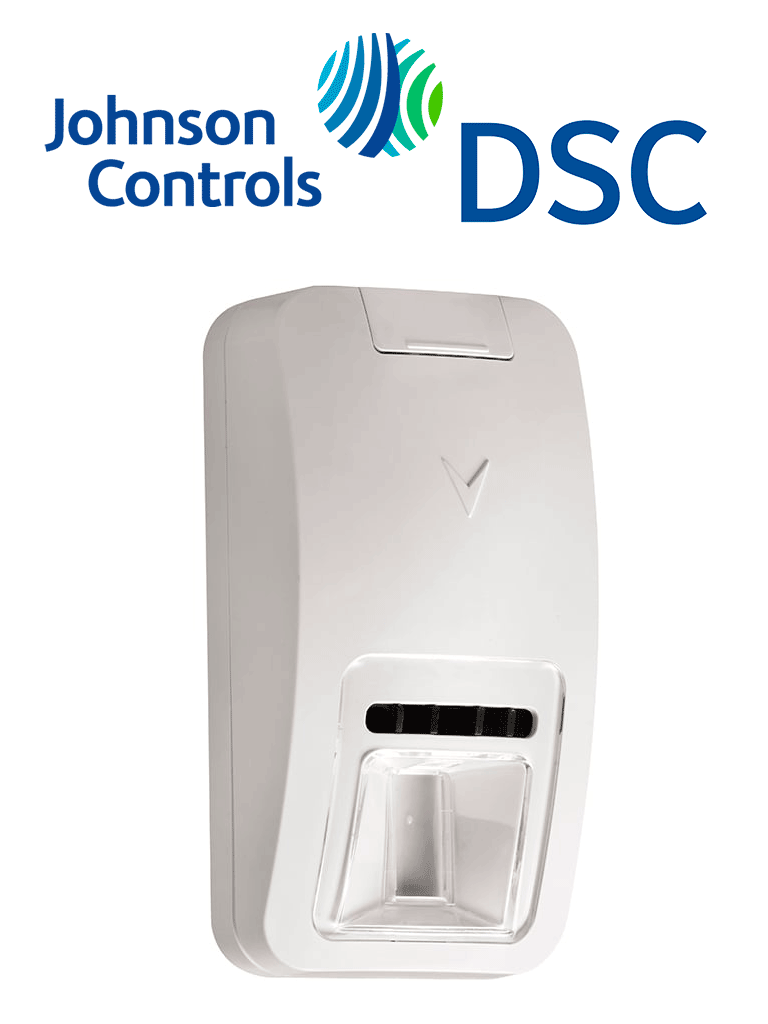 DSC PG9984P - Detector de Movimiento Óptica de espejo doble tecnología Pasivo y Microondas Inalámbrico Power G compatible con NEO  PRO  Qolsys e IoTega