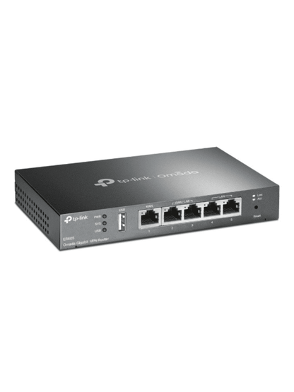 TP-LINK ER605 - Router Omada VPN SDN Multi-WAN Gigabit con 1 puerto WAN Gigabit  2 LAN Gigabit y 2 configurables LAN/WAN  hasta 25 000 sesiones concurrentes  con gestión centralizada Omada o stand-alone y 1 puerto USB 2.0.