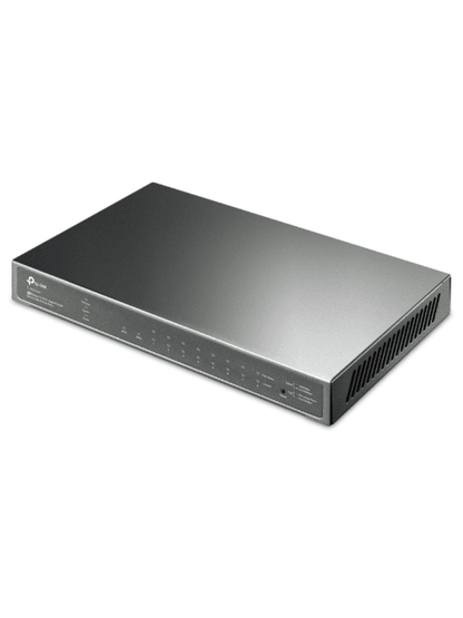 TP-LINK SG2210P - Switch PoE JetStream SDN Administrable 8 puertos 10/100/1000 Mbps + 2 puertos SFP  8 puertos PoE  61W  administración centralizada OMADA SDN