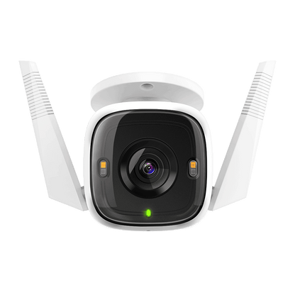 TP-LINK TAPO C320WS - Cámara IP WiFi tipo Bullet de 4 MP para Exterior con resolución de 2K  visión nocturna   WiFi 2.4 GHz  notificaciones push  ranura para Micro SD  y compatible con Google Assistant y Alexa. #DL79