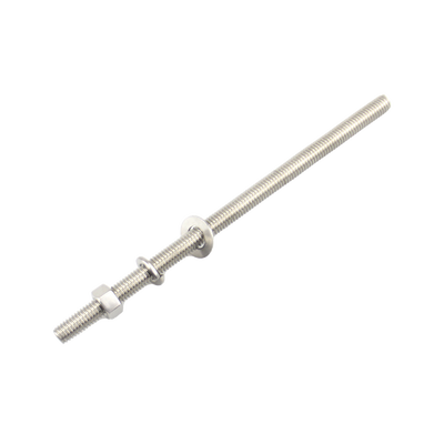 Kit de 10 Varillas Roscadas de 3/8 x 3.5 in  con Arandelas Planas  Arandelas de Seguridad y Tuercas.