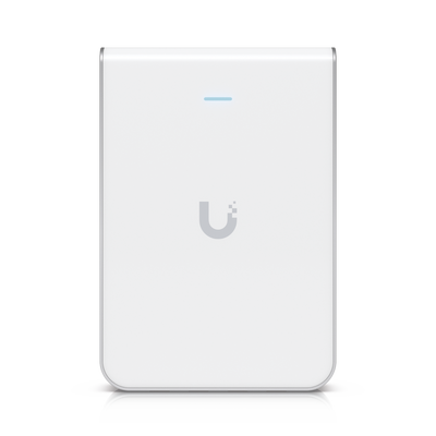 Access Point UniFi U6 In Wall/Montaje p/pared  WIFI 6 2.4 Y 5 Ghz  hasta 5.3 Gbps  1 pto PoE In  4 ptos secundarios (1 PoE Out)