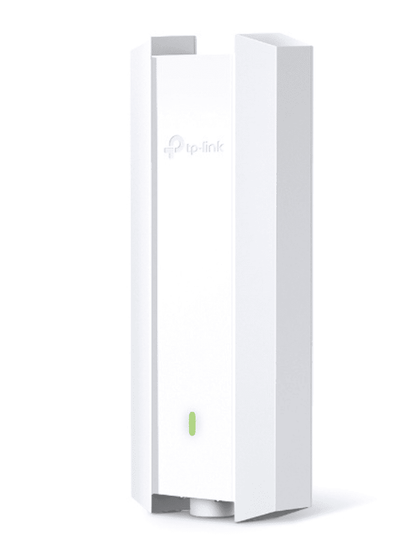 TP-LINK EAP610-OUTDOOR - Punto de Acceso Omada de exterior-interior  Wi-Fi 6 AX1800 MU-MIMO 2x2 con Mesh Omada de alta densidad de usuarios  configuración por controlador o stand-alone para montaje en mástil/pared y alimentación PoE+.