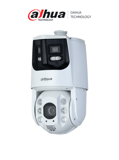 DAHUA DH-SDT6C432-4P-GB-APV-0280 de 4MP con visión 180°  zoom óptico 32X y Starlight. Cuenta con Multivisión/ Iluminador Dual/ IR 200m  Auto-tracking/ protección perimetral  detección facial y disuasión activa con sirena y estrobo. IP66. #MV