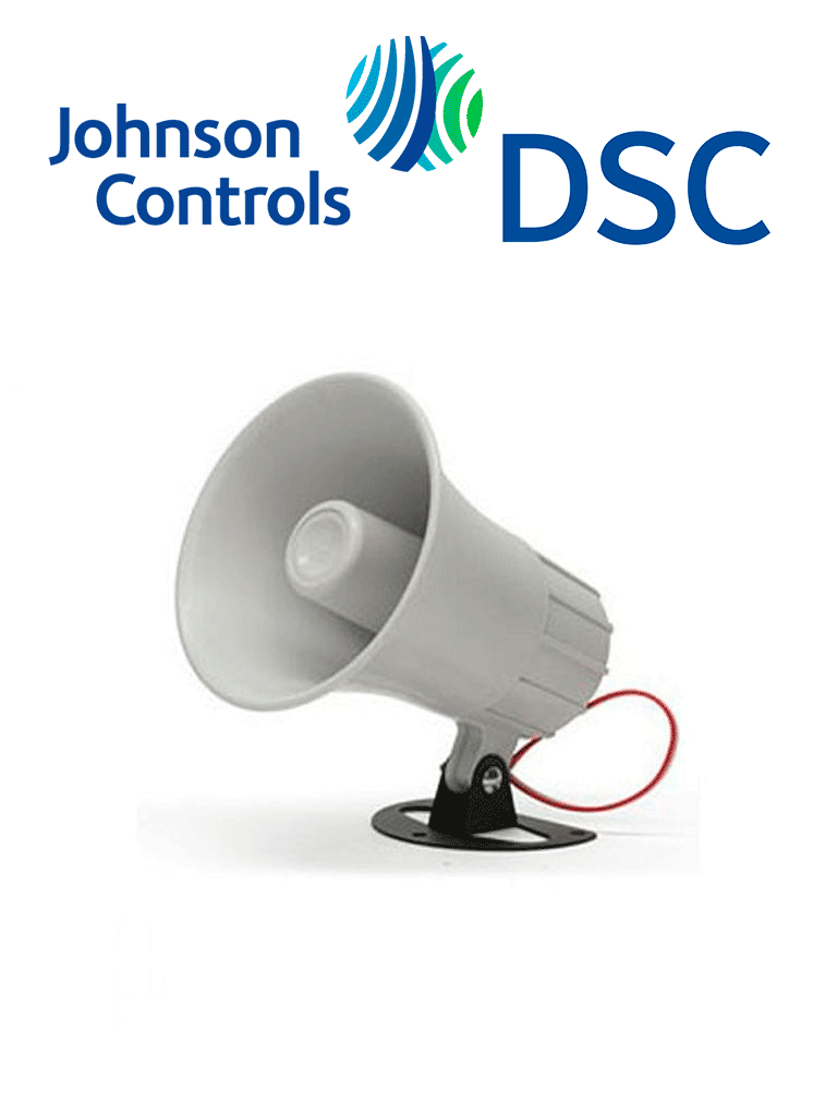 DSC SD20W - Sirena Cableada para Interior y para Exterior con el Gabinete AV GMX002  12 VCD 20W 2 tonos 110 dB