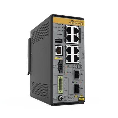 8x 10/100/1000T  2x 1G/10G SFP+  Industrial Ethernet  Layer 2+ Switch  PoE++ (TAA)