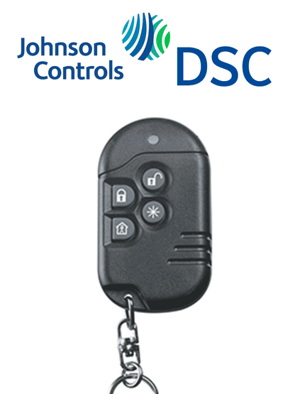 DSC PG9939 - Llavero de 4 botones programables Inalámbrico Power G con una quinta función compatibles con NEO  PRO  Qolsys e IoTega