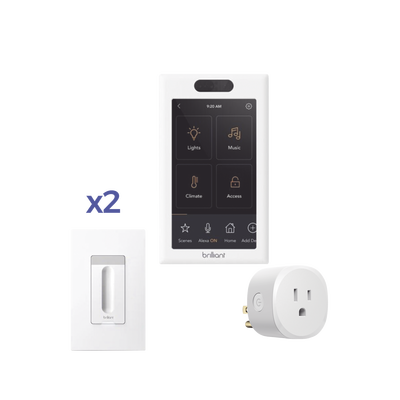KIT 1 Pantalla de control touch  2 Apagadores dimmer y 1 Plug in