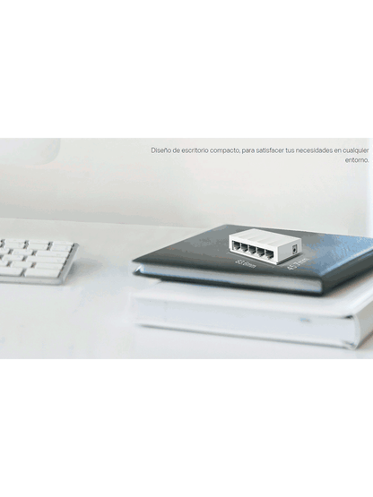 TP-LINK LS1005 - Switch Litewave no administrable de escritorio con 5 puertos fast ethernet RJ45 10/100Mbps. Diseño compacto y plug & play.