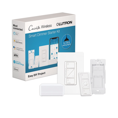 (Caseta Wireless) Kit Hub controlador  atenuador (dimmer)  control y tapa.
