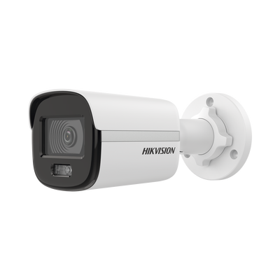 Bala IP 2 Megapixel / Imagen a Color 24/7 / PoE / Lente 2.8 mm / Luz Blanca 30 mts / Exterior IP67 / dWDR