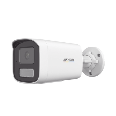 [Dual Light + ColorVu] Bala IP 4 Megapixel / Lente 4 mm / 50 mts IR + 50 mts Luz Blanca / Micrófono Integrado / ACUSENSE Lite / Exterior IP67 / WDR 120 dB / PoE / Micro SD / ONVIF