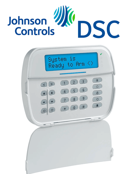 DSC HS2LCDRFP9N - Teclado Cableado LCD Alfanumérico con Transceptor integrado y Lector de Proximidad de 32 caracteres admite 128 zonas compatible con NEO