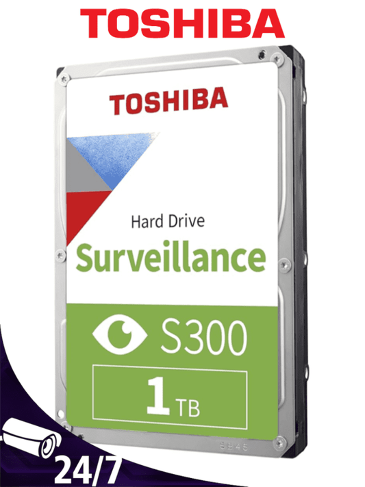TOSHIBA HDWV110UZSVA - Disco Duro de 1TB/ Serie S300 Especial Para Videovigilancia/ Ideal para Trabajo 24/7/ Inteface: SATA 3.5"/ 5700 rpm/ 64MB/ Hasta 64 cámaras #Irresistibles