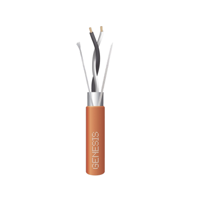Carrete de 305 Metros / Cable 2 x 18 AWG / Color Naranja / Blindado / Plenum / Trenzado para Aplicaciones de Transmisión de Datos a Alta Velocidad para Automatización  EIA-485  BACnet y otros Sistemas de Comunicación